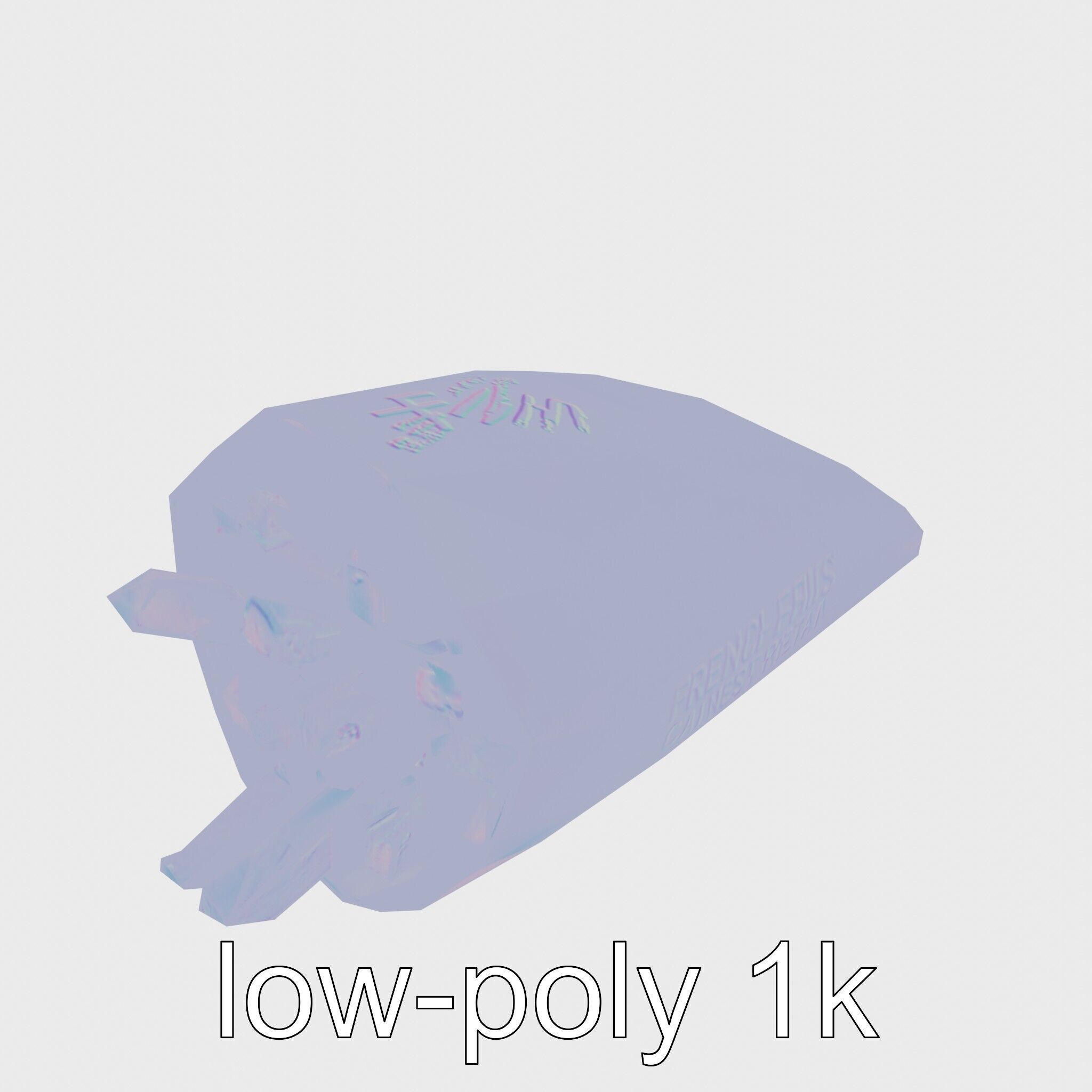 Crispy French Fries Cone model pack Low-poly 3D model_20