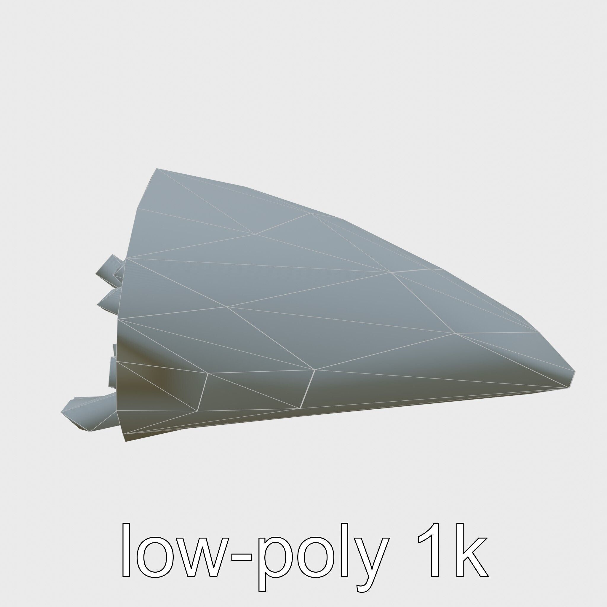Crispy French Fries Cone model pack Low-poly 3D model_26