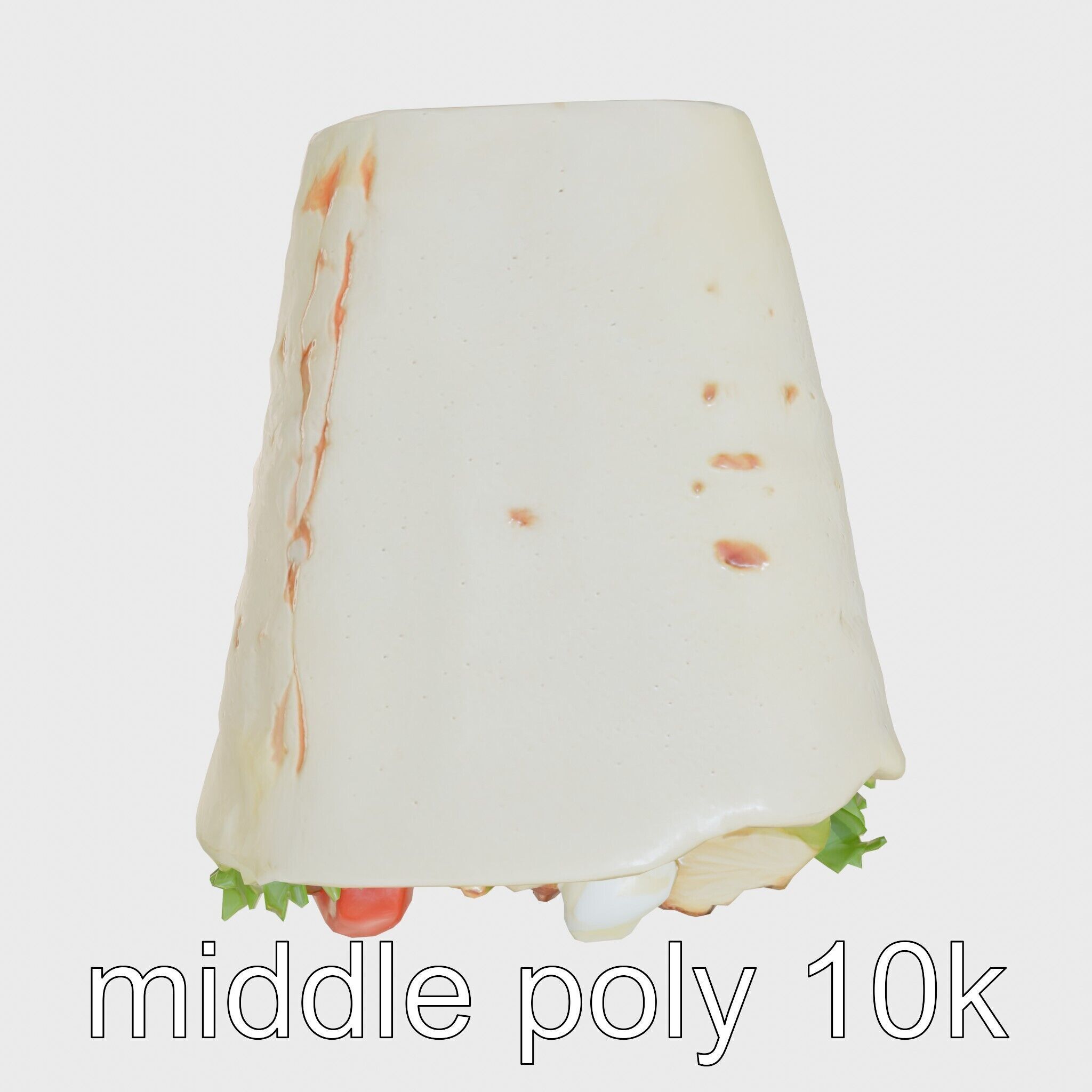 Chicken Gyro Wrap 3D model pack Low-poly 3D model_12
