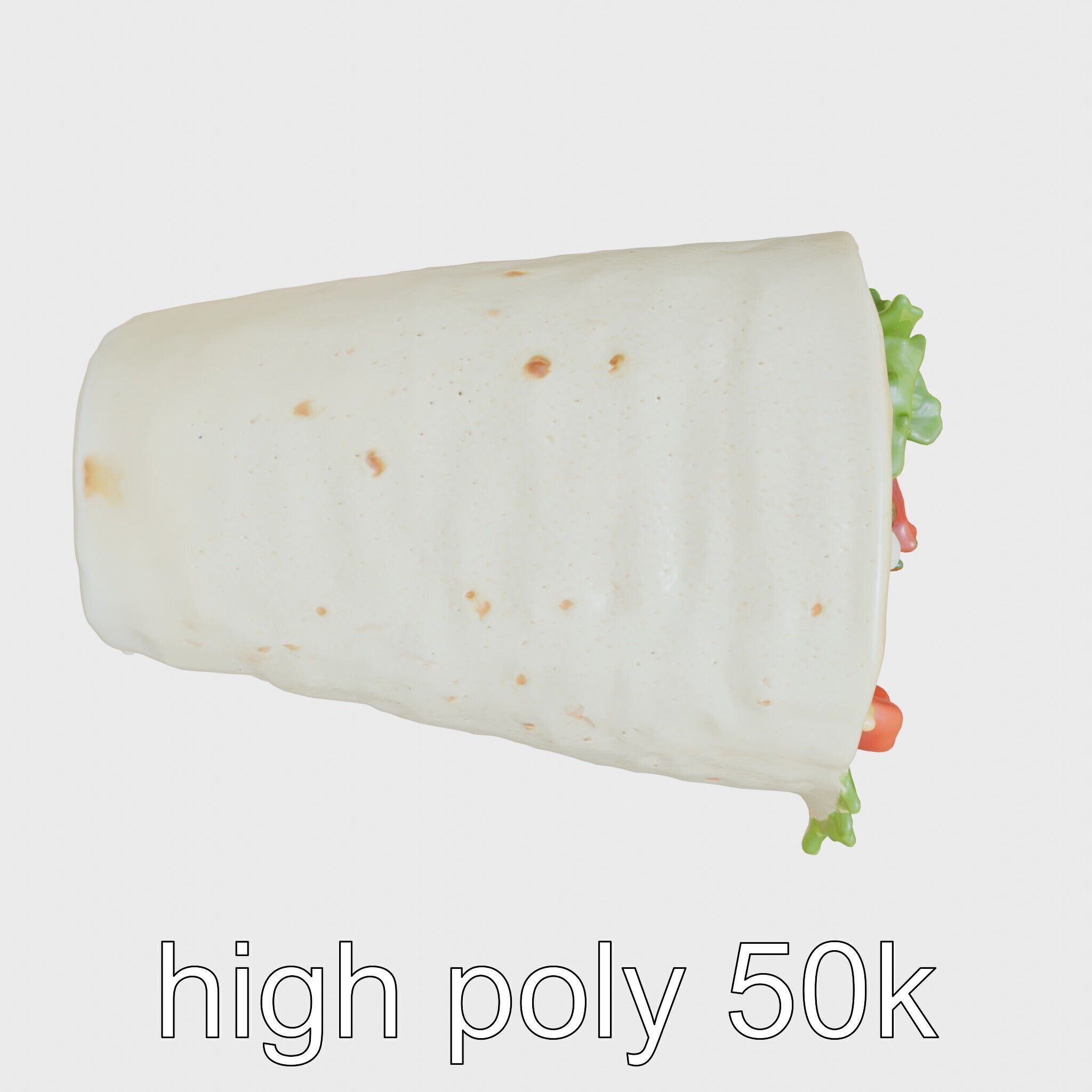 Chicken Gyro Wrap 3D model pack Low-poly 3D model_22