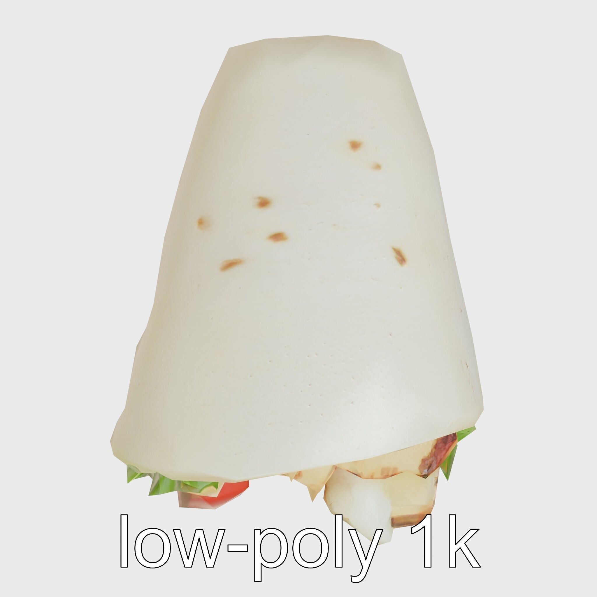 Chicken Gyro Wrap 3D model pack Low-poly 3D model_18