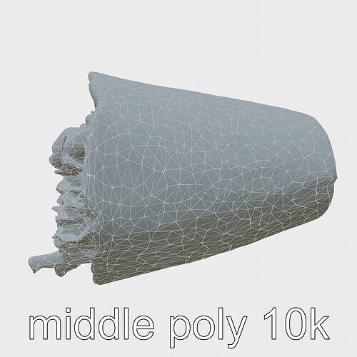 Chicken Gyro Wrap 3D model pack Low-poly 3D model 7