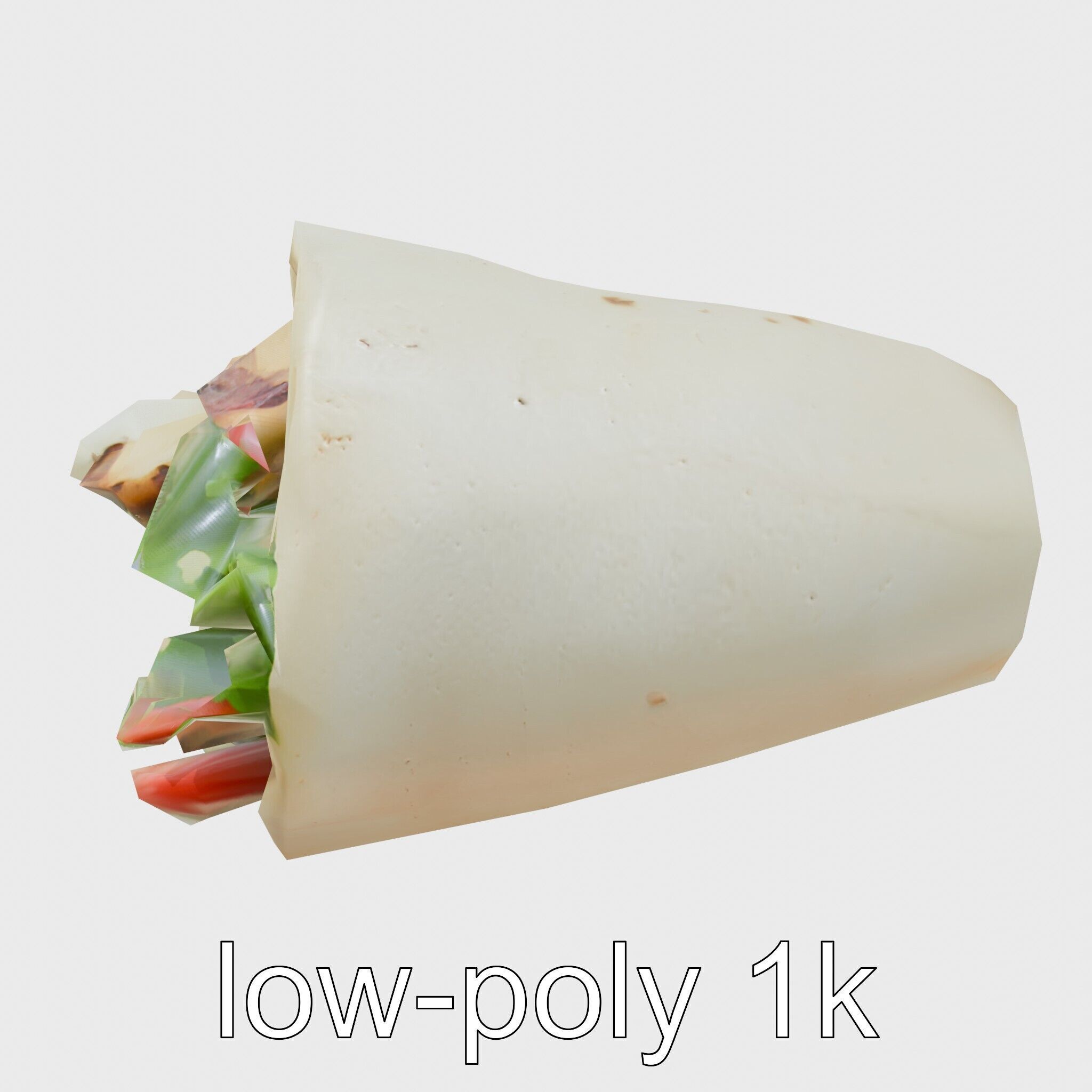 Chicken Gyro Wrap 3D model pack Low-poly 3D model_19