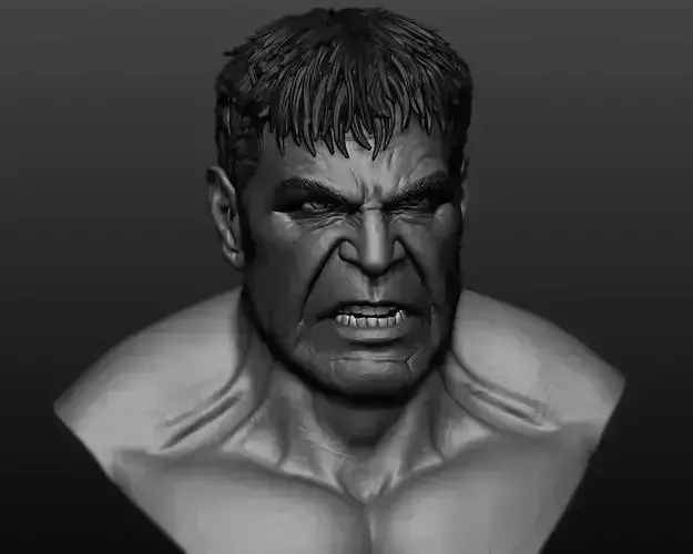 Red Hulk - General Thunderbolt Ross Head and Bust