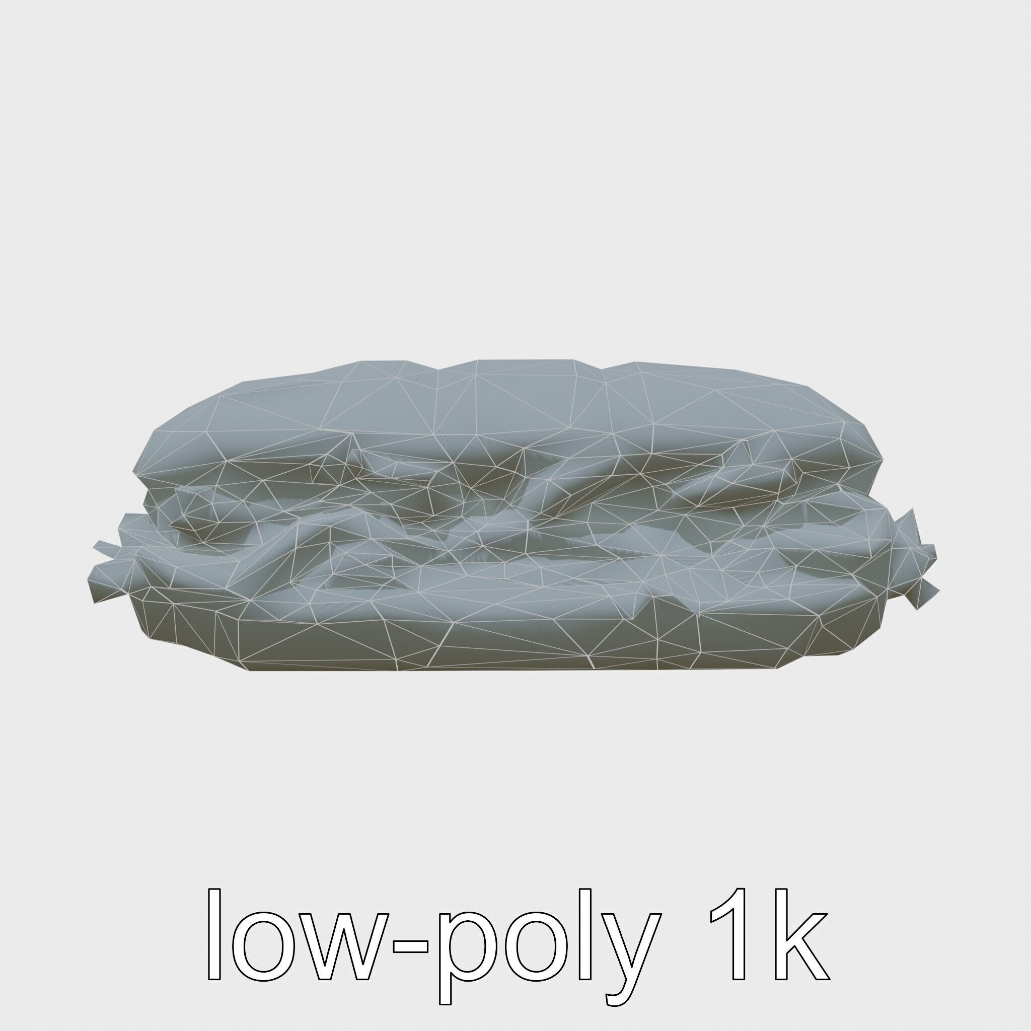 Realistic Sub Sandwich 3D model pack Low-poly 3D model_21