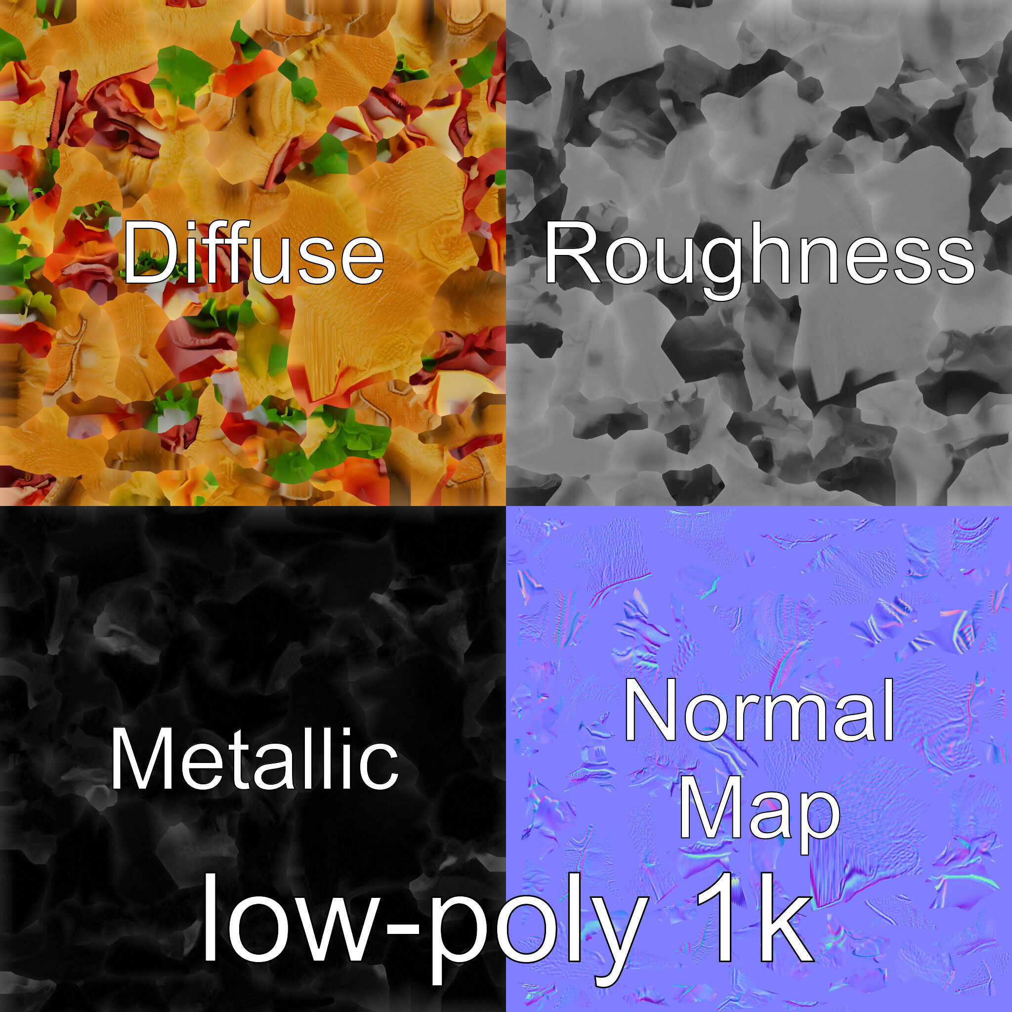 Realistic Sub Sandwich 3D model pack Low-poly 3D model_4