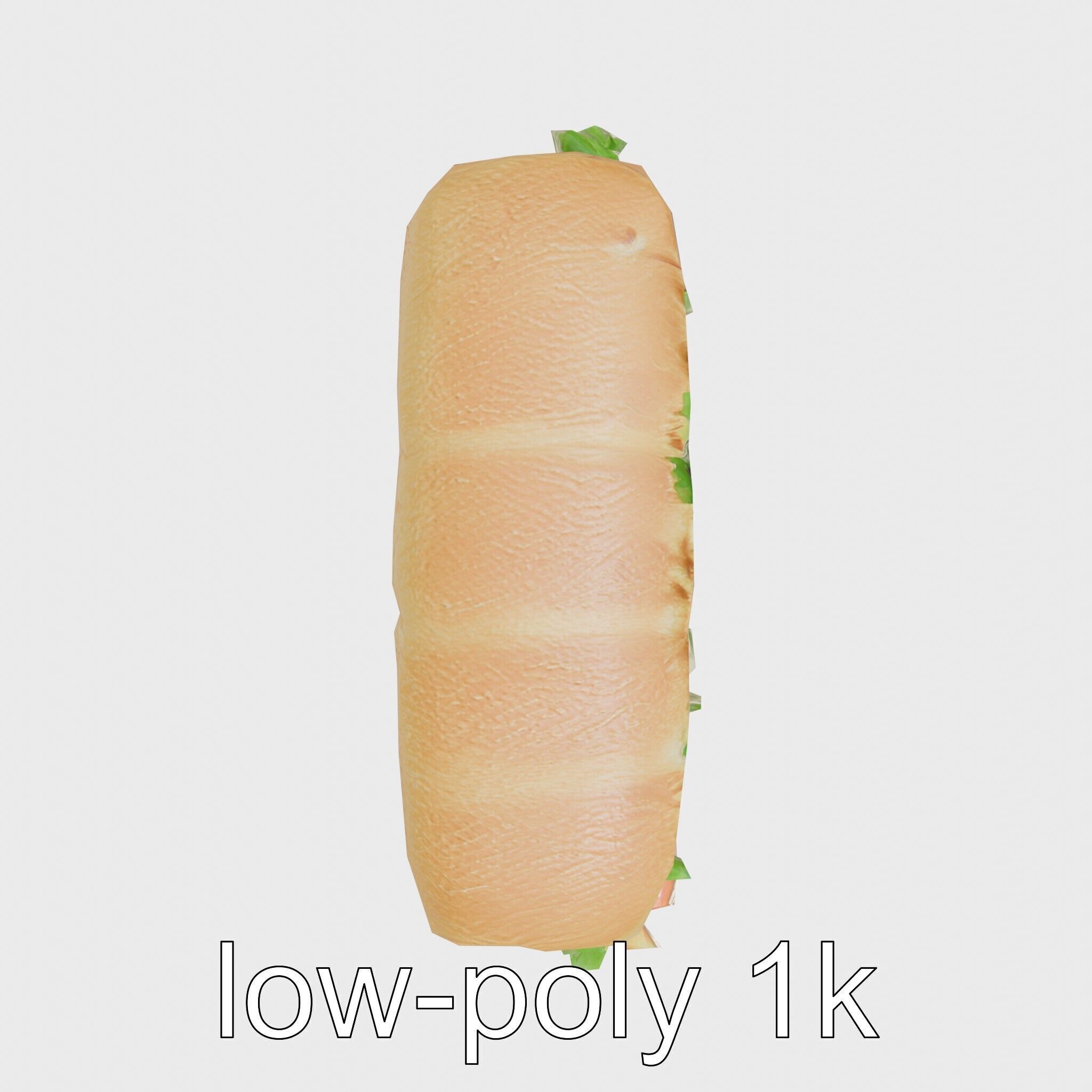 Realistic Sub Sandwich 3D model pack Low-poly 3D model_20
