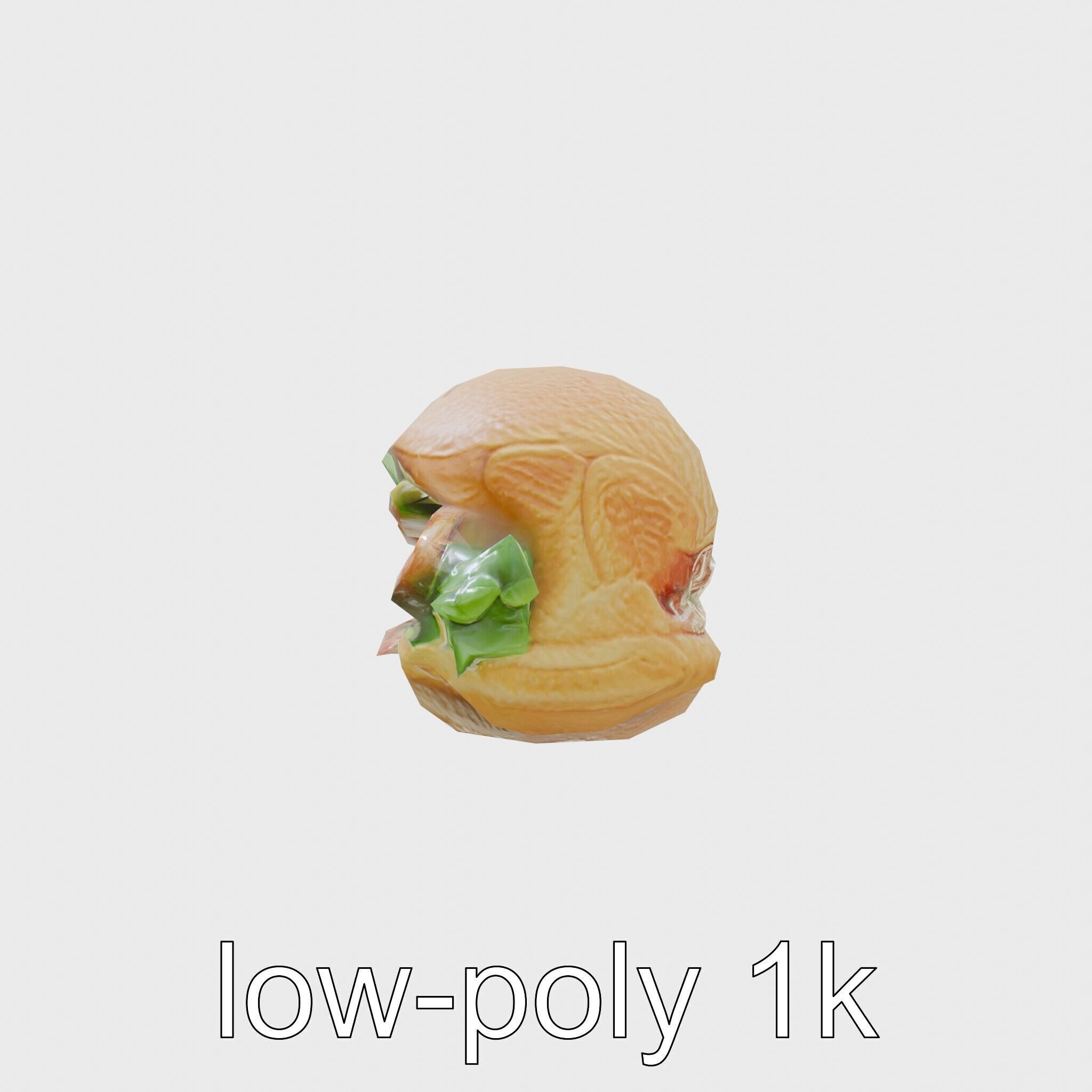 Realistic Sub Sandwich 3D model pack Low-poly 3D model_7