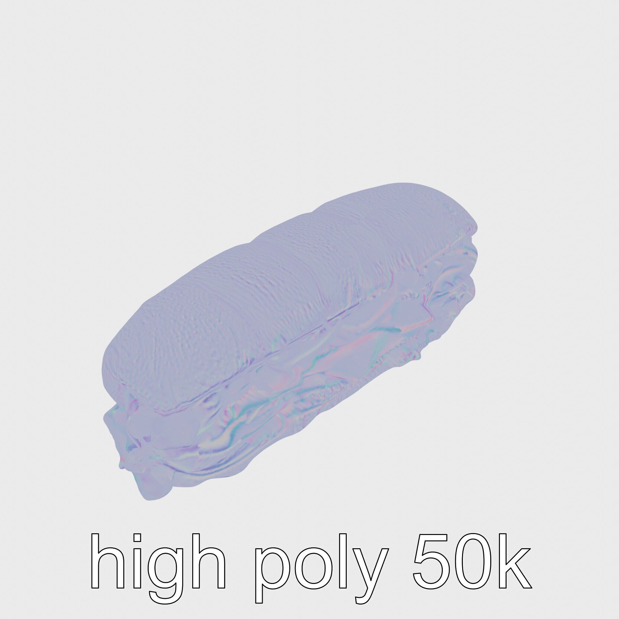 Realistic Sub Sandwich 3D model pack Low-poly 3D model_16