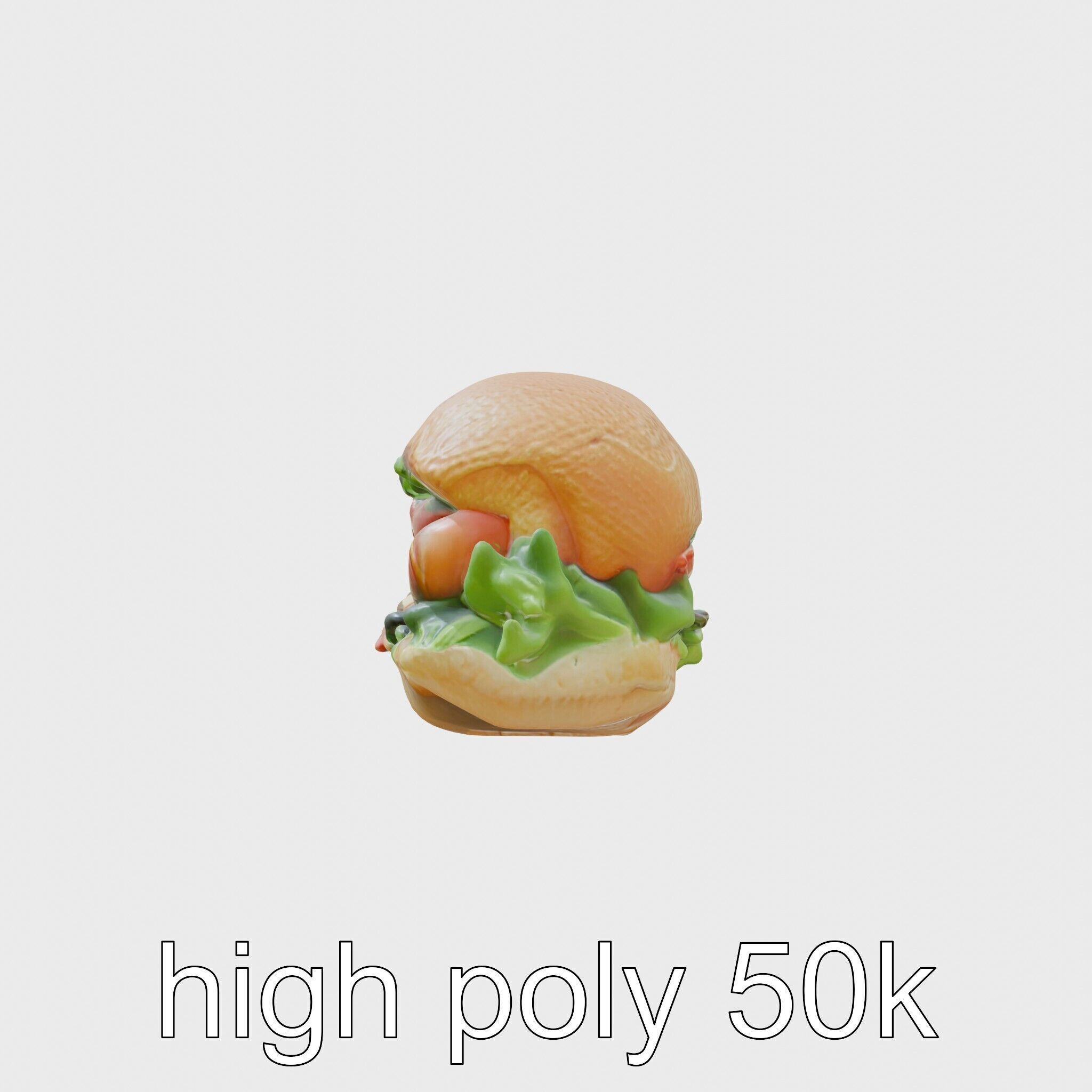 Realistic Sub Sandwich 3D model pack Low-poly 3D model_5