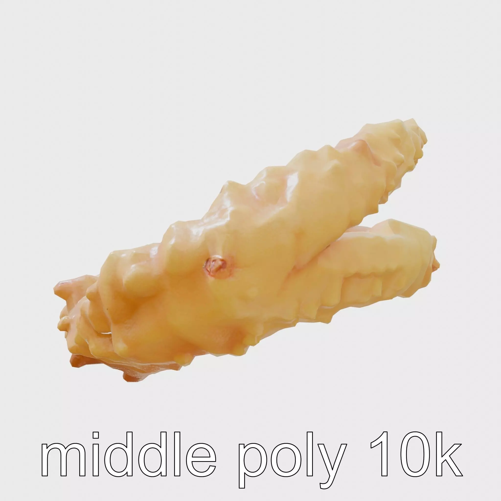 Crispy Onion Rings Model Pack Low-poly 3D model_0