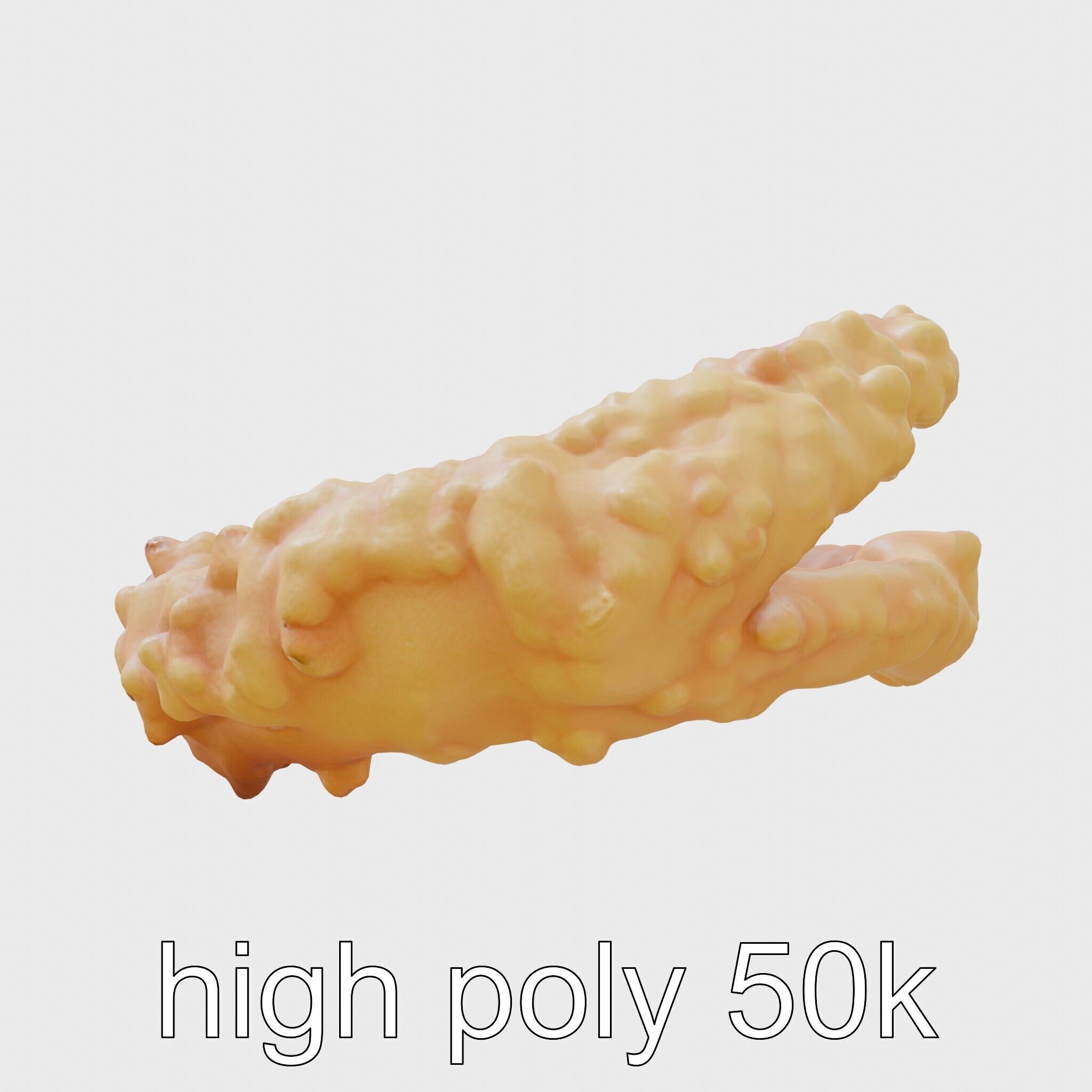 Crispy Onion Rings Model Pack Low-poly 3D model_13