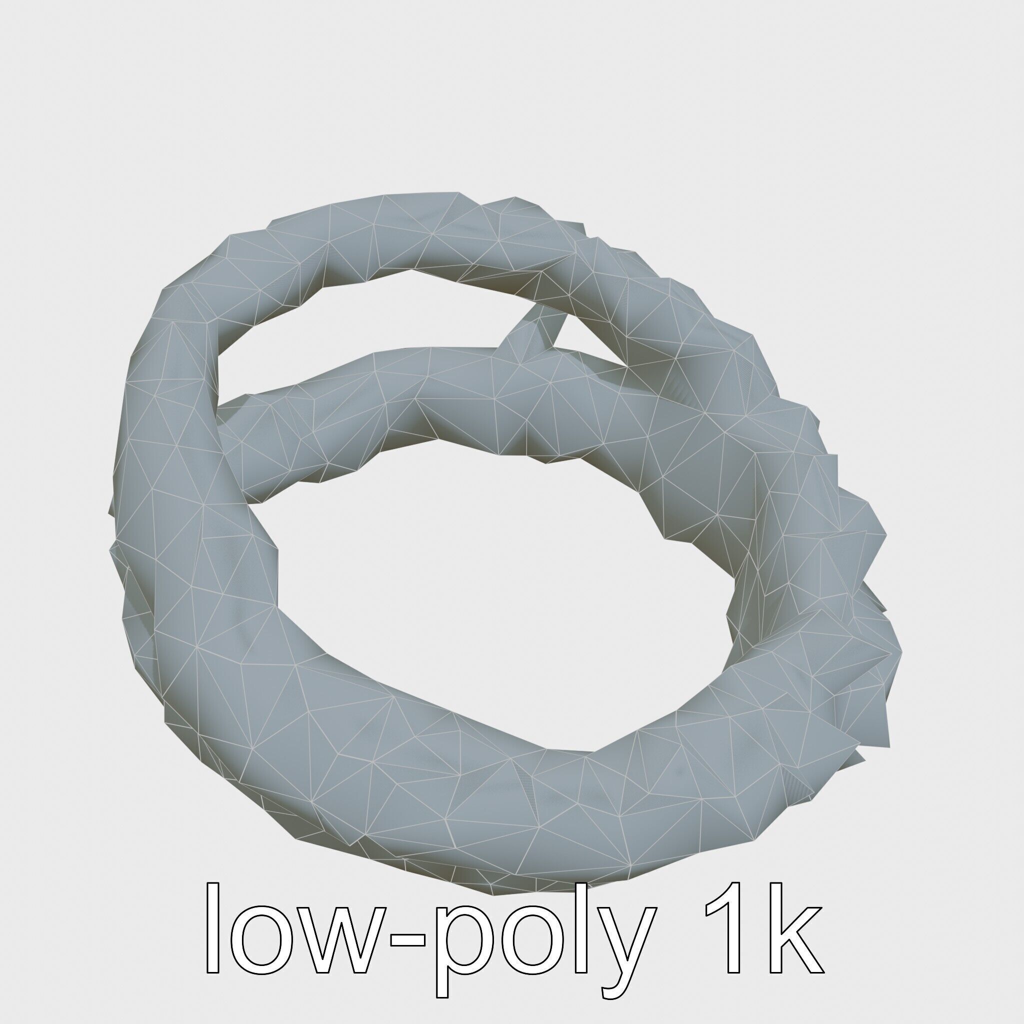 Crispy Onion Rings Model Pack Low-poly 3D model_15
