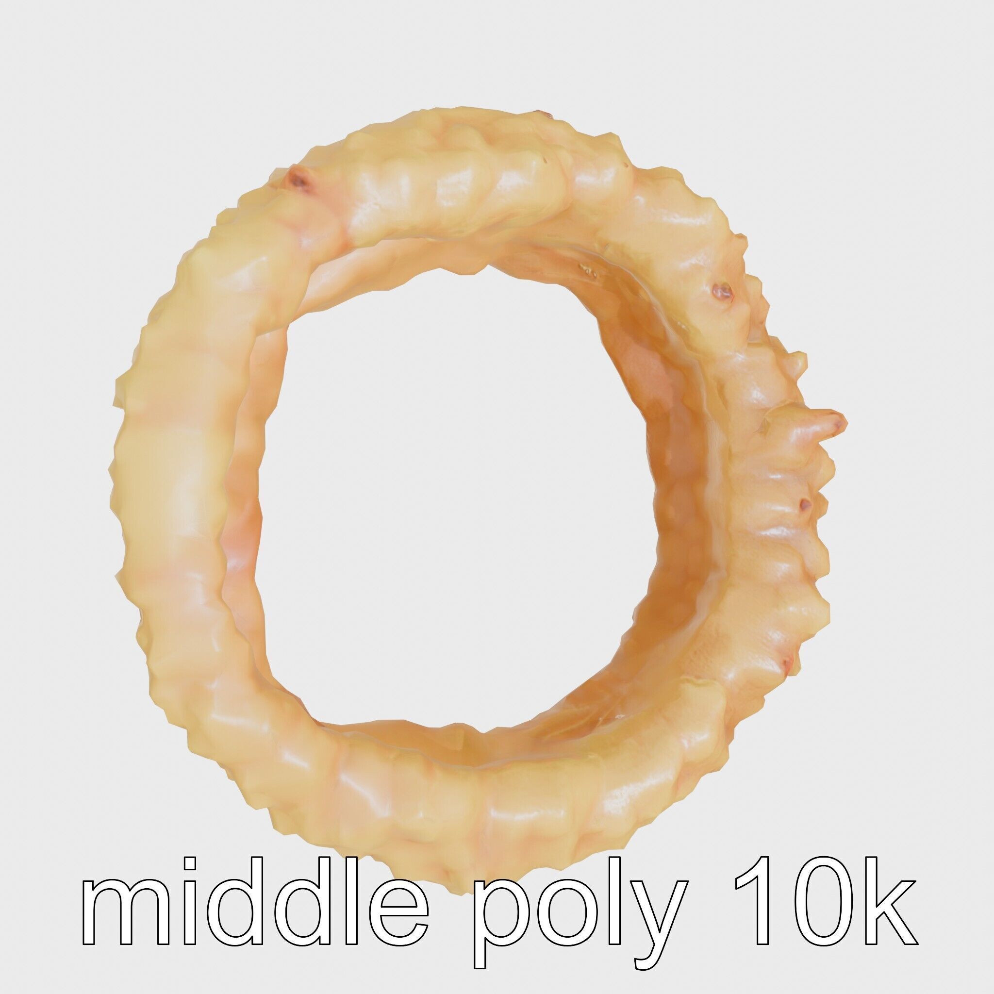 Crispy Onion Rings Model Pack Low-poly 3D model_20