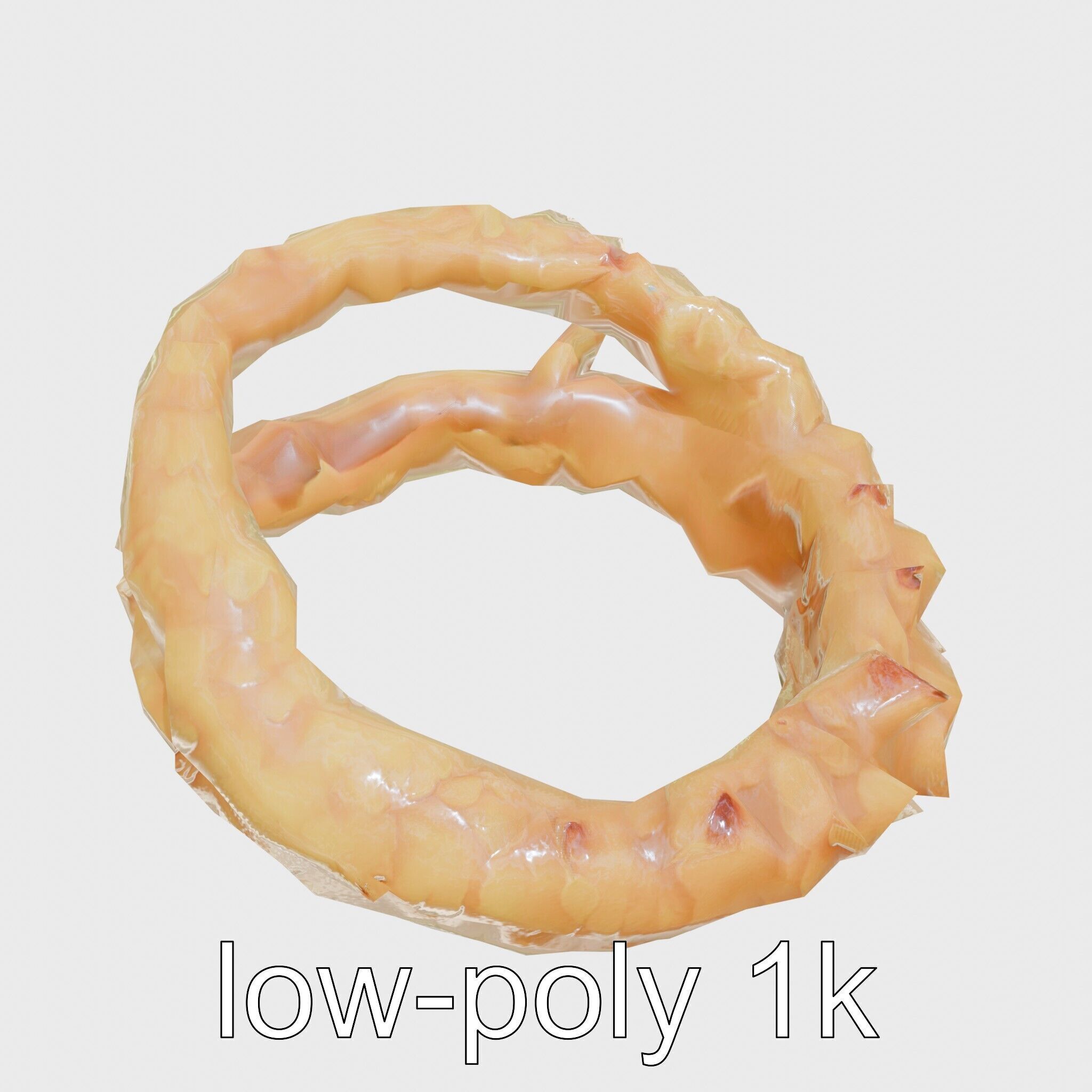 Crispy Onion Rings Model Pack Low-poly 3D model_17