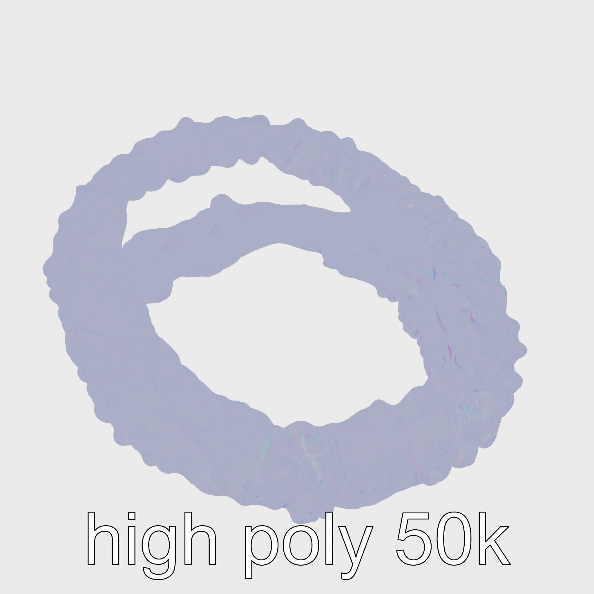 Crispy Onion Rings Model Pack Low-poly 3D model_21