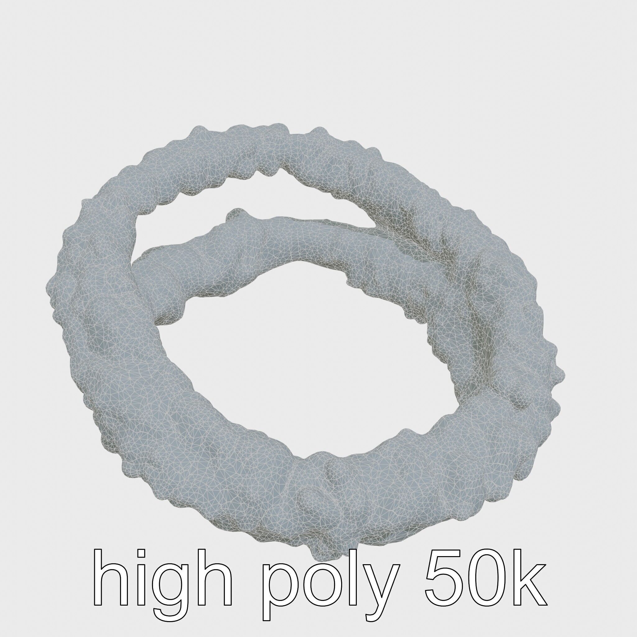 Crispy Onion Rings Model Pack Low-poly 3D model_33