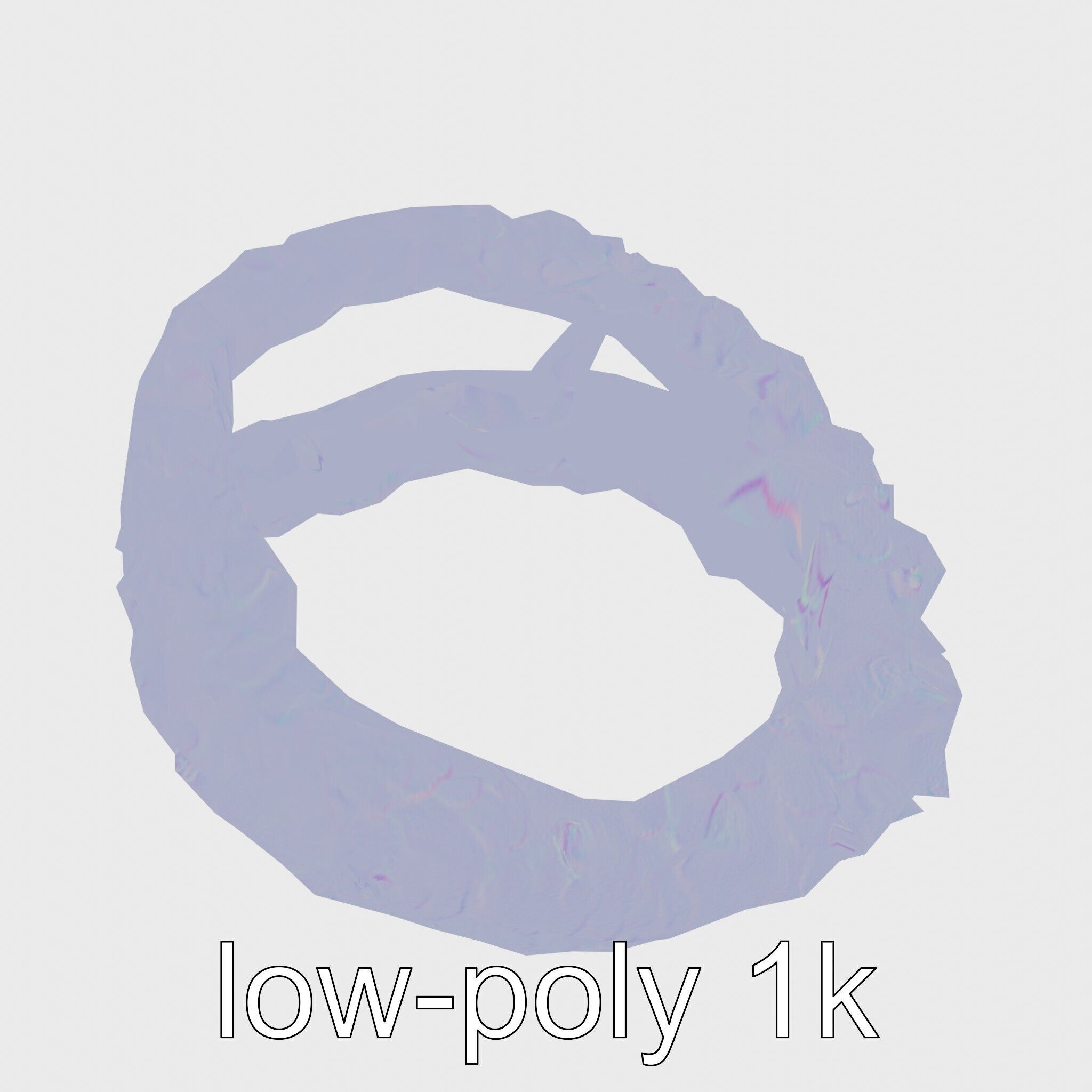 Crispy Onion Rings Model Pack Low-poly 3D model_22