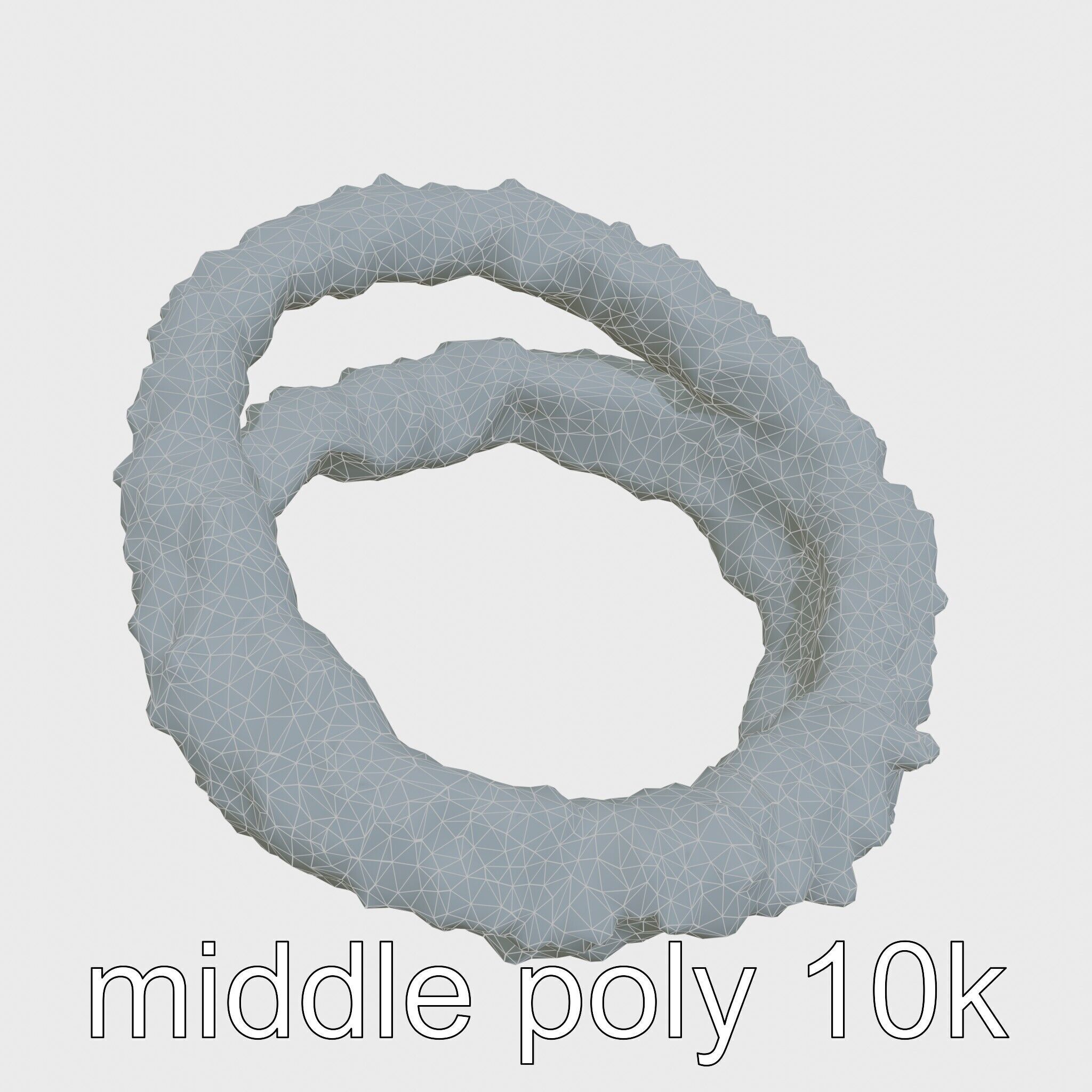 Crispy Onion Rings Model Pack Low-poly 3D model_30