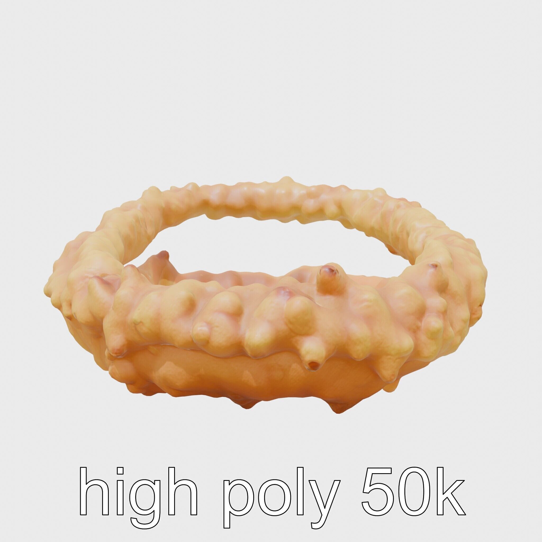 Crispy Onion Rings Model Pack Low-poly 3D model_19