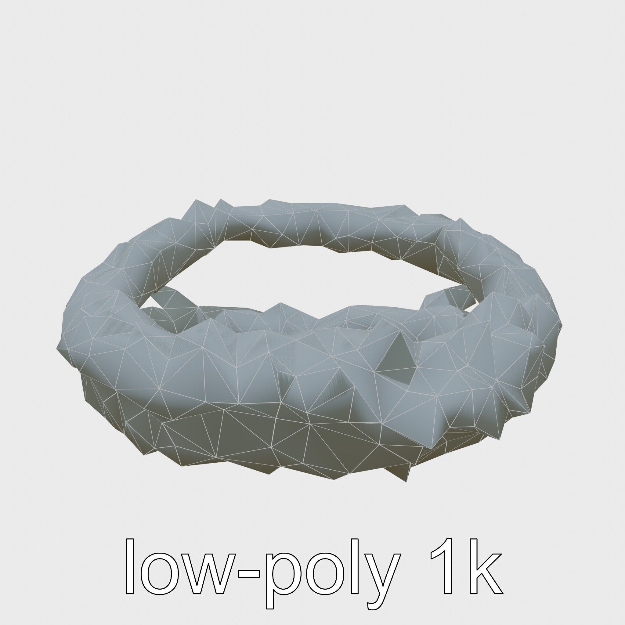 Crispy Onion Rings Model Pack Low-poly 3D model_23