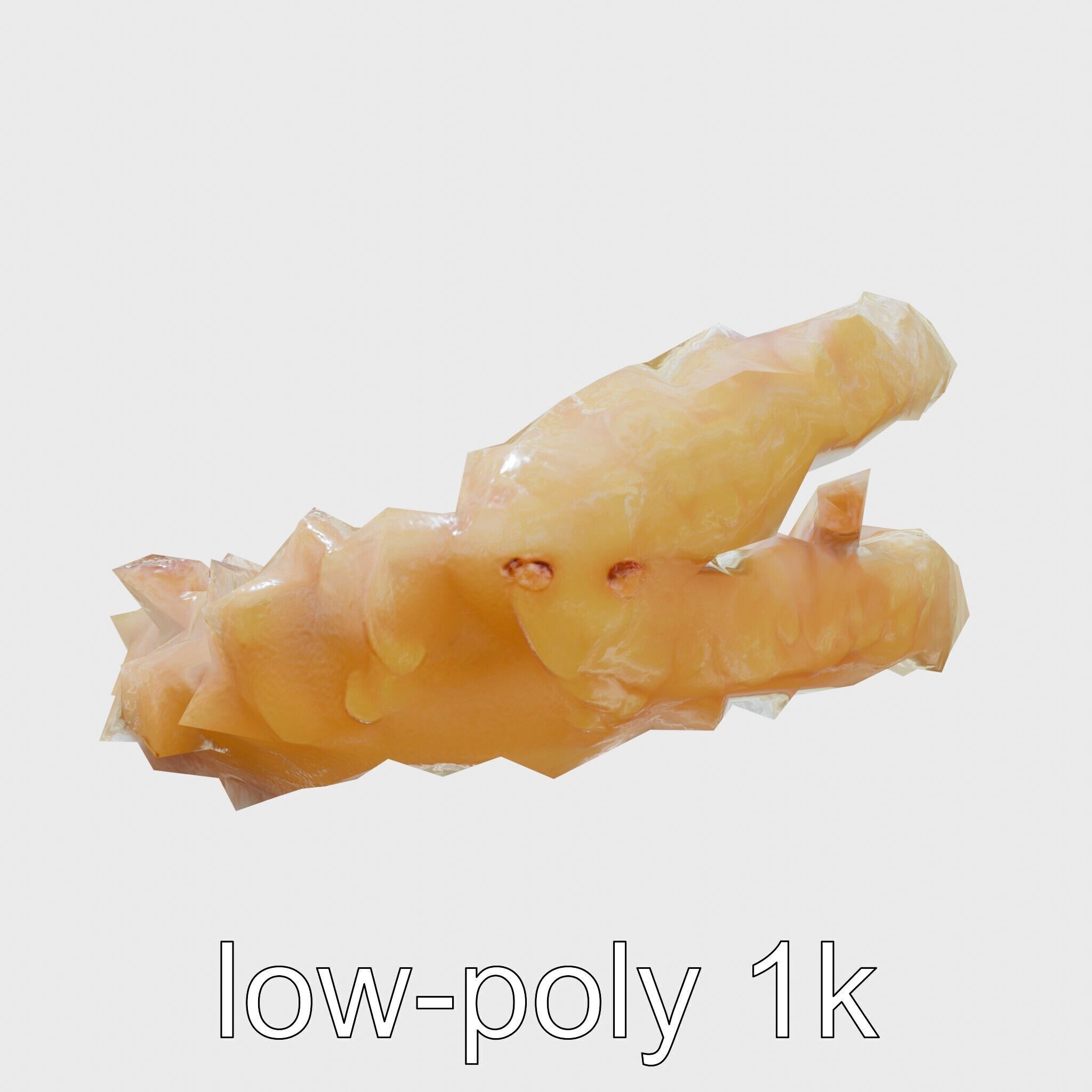 Crispy Onion Rings Model Pack Low-poly 3D model_10
