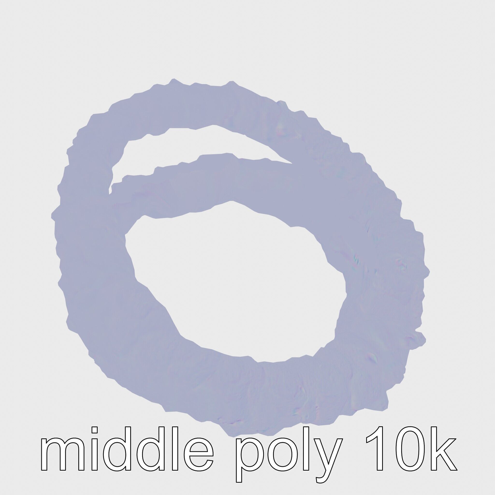 Crispy Onion Rings Model Pack Low-poly 3D model_18