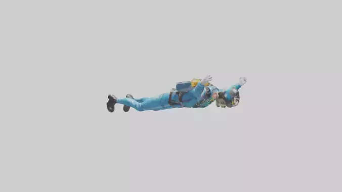Skydiver in Freefall statue model