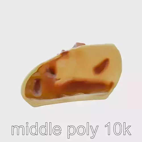 Cheesy Quesadilla with Salsa Drip 3D Model Pack Low-poly 3D model