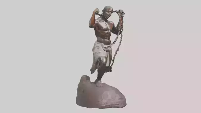 Slave Resistance statue model 3D model