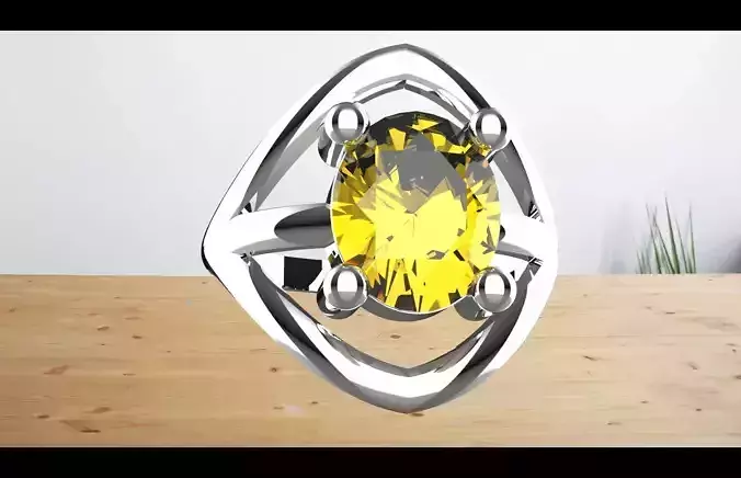 yellow sappihire ring fro men