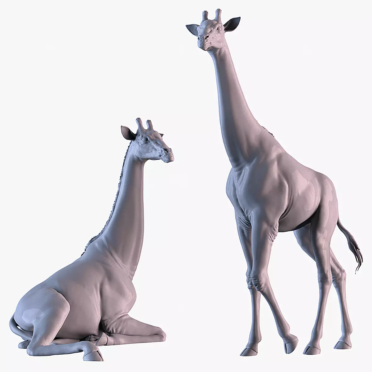 Giraffe Pack Sculpture 3D print model