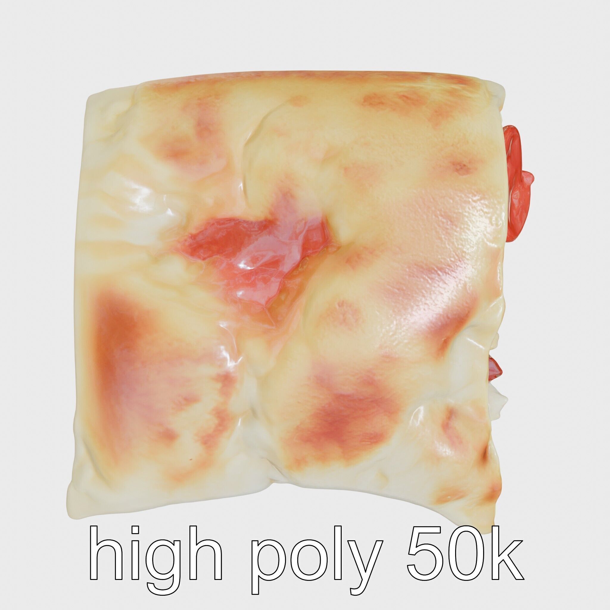 Pepperoni Cheese Pizza Pocket 3D model pack Low-poly 3D model_11