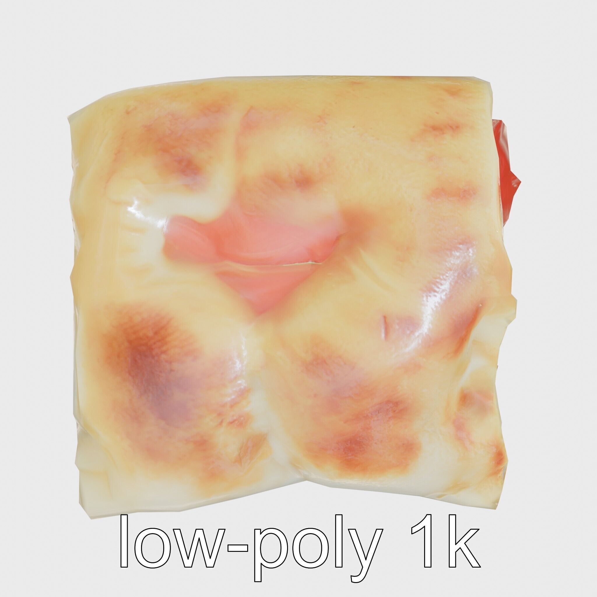 Pepperoni Cheese Pizza Pocket 3D model pack Low-poly 3D model_32