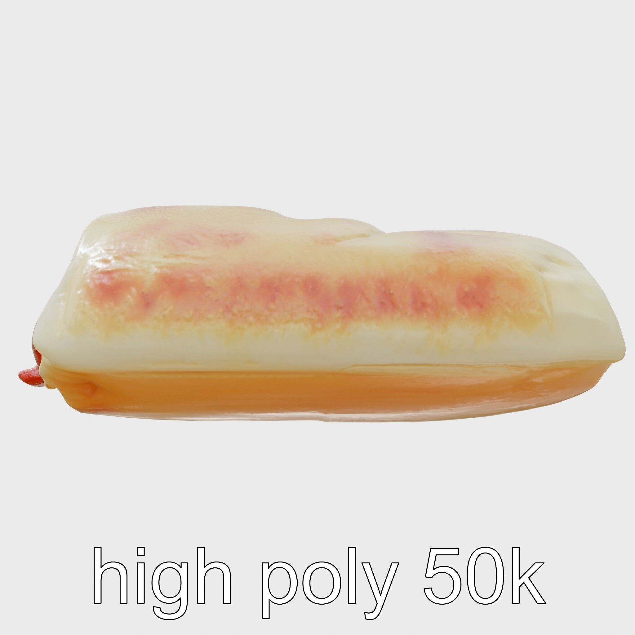 Pepperoni Cheese Pizza Pocket 3D model pack Low-poly 3D model_17