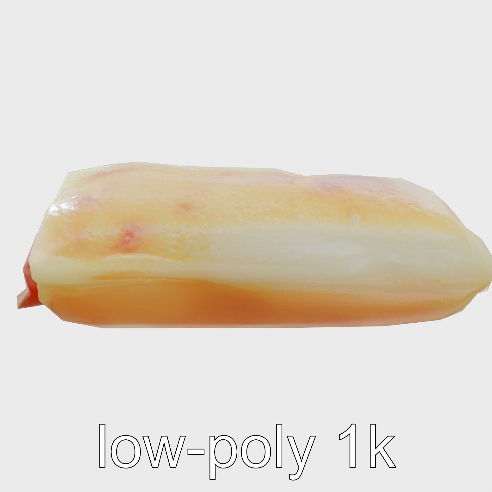 Pepperoni Cheese Pizza Pocket 3D model pack Low-poly 3D model_7