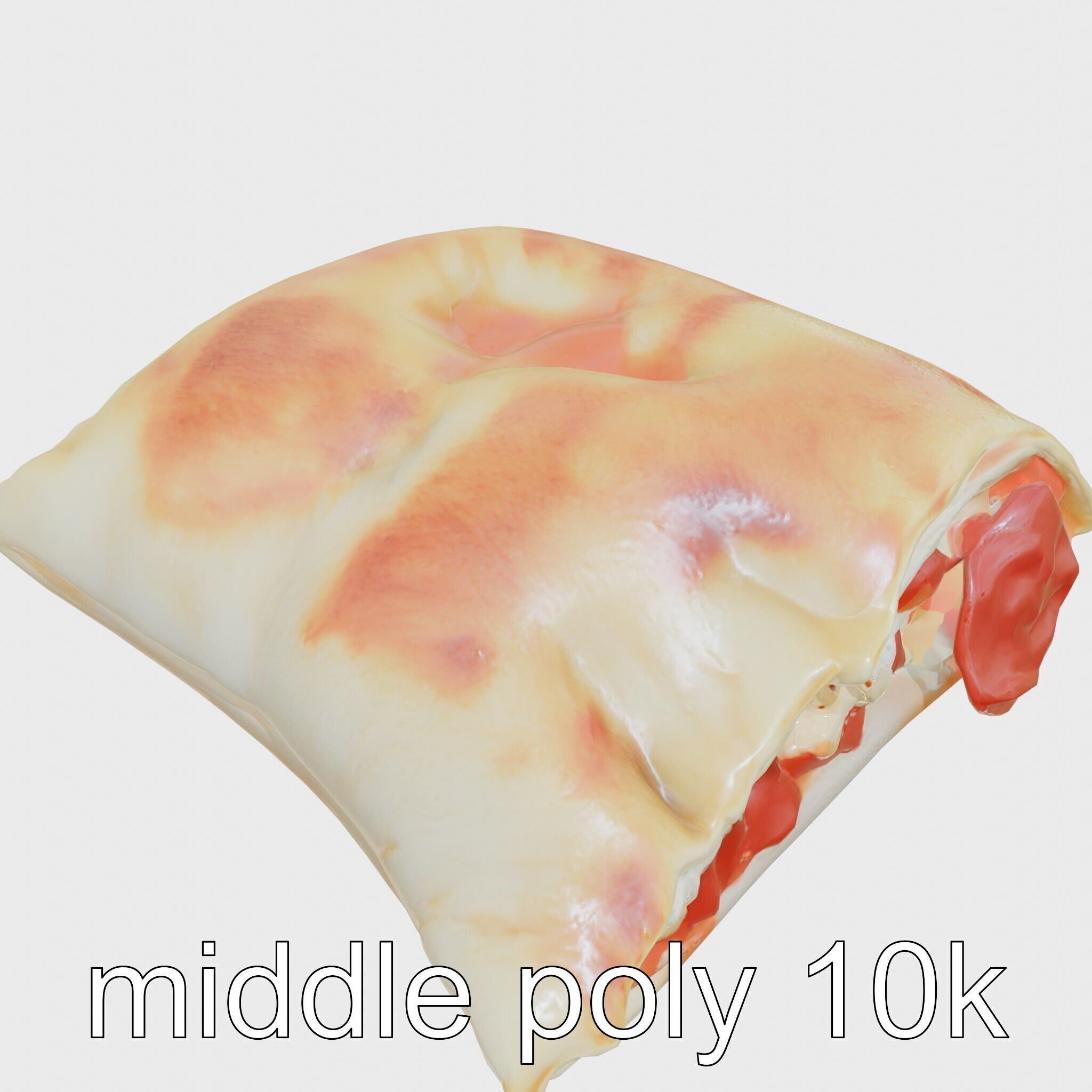 Pepperoni Cheese Pizza Pocket 3D model pack Low-poly 3D model_15