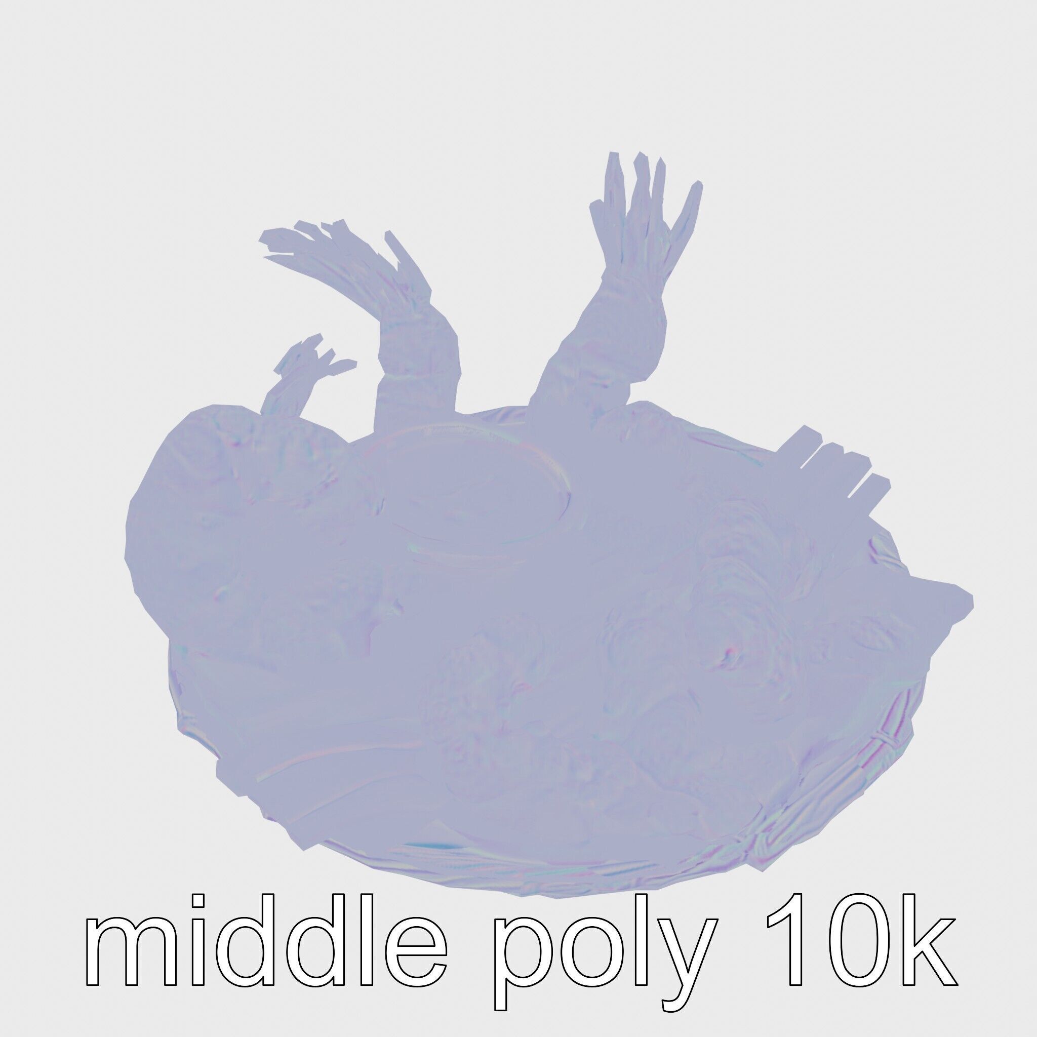 Fried Shrimp Basket Rustic Food model pack Low-poly 3D model_14