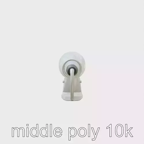 Futuristic Matte White Microphone model pack