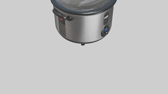 Slow cooker model 3D model 7