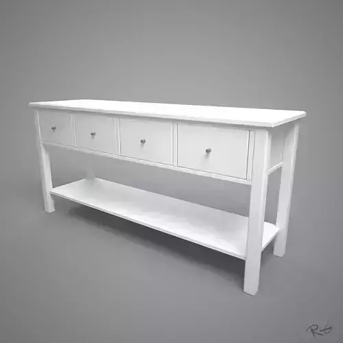 Dresser console table with drawers