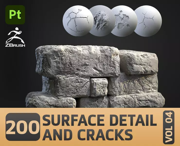 200 Surface Detail and Cracks Environment Library VOL 05 Texture_0