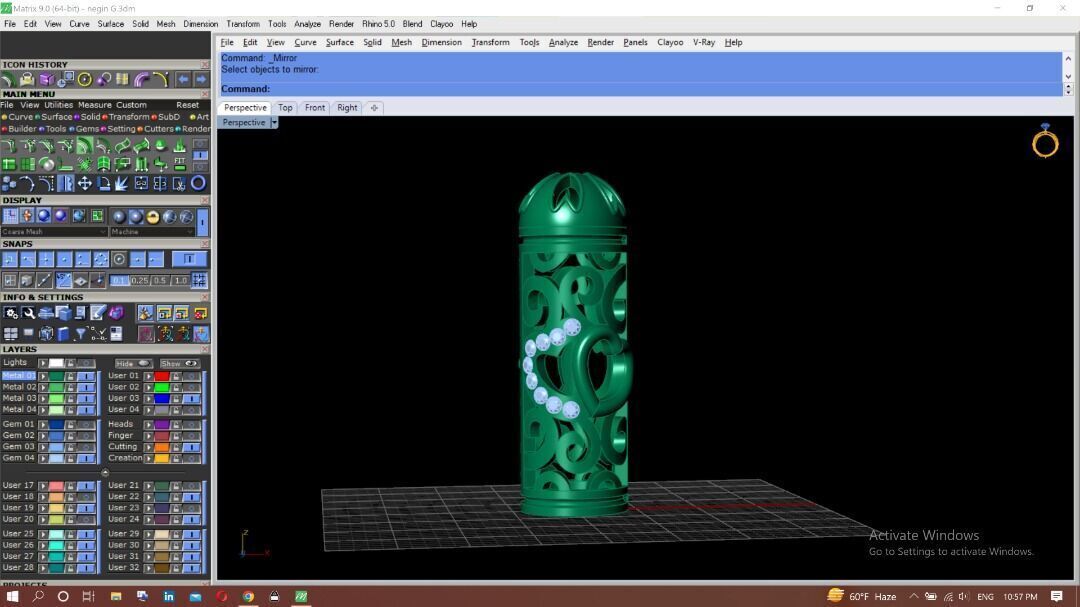 silver necklaces 3D print model_3