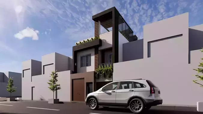 MODELADO DE VIVIENDA UNIFAMILIAR DE DOS NIVELES 