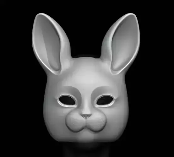 Bunny Mask For 3d Print 3D print model