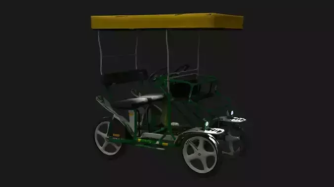 Green surrey bike figure 