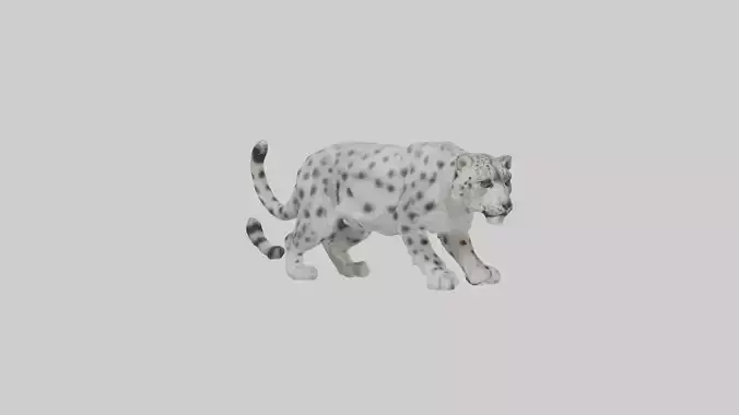 Snow Leopard stalking model