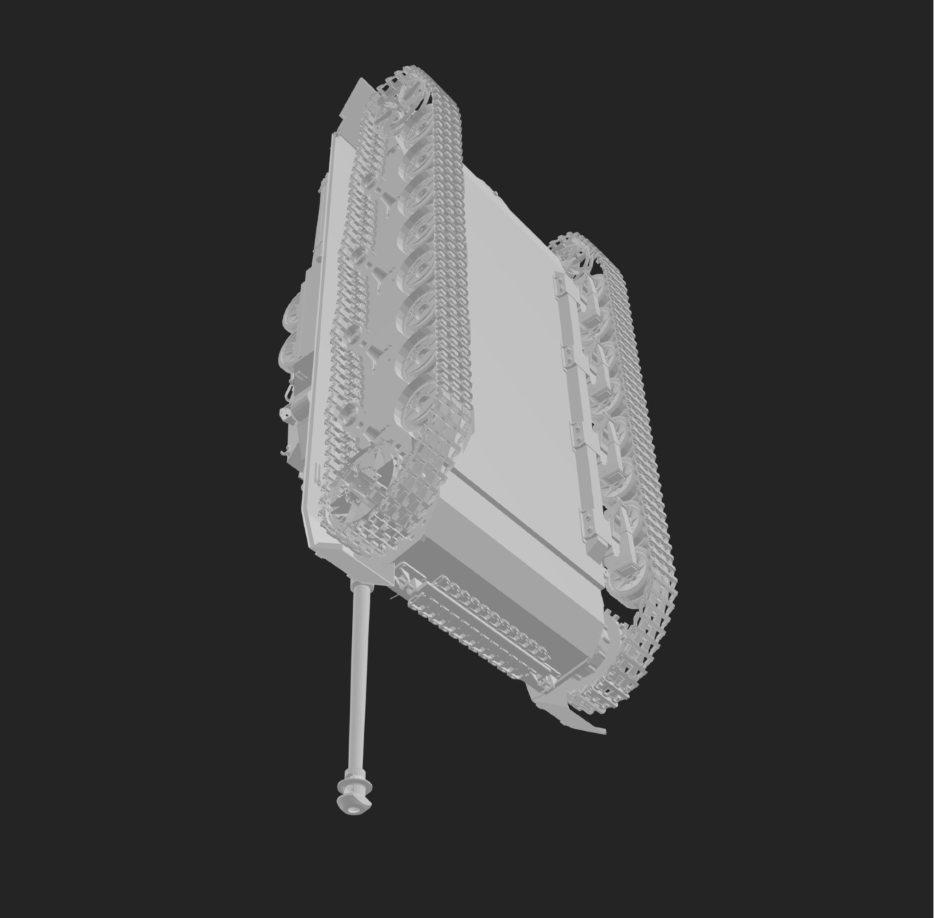 3D Printed German Tank Model - STL File 3D print model_4