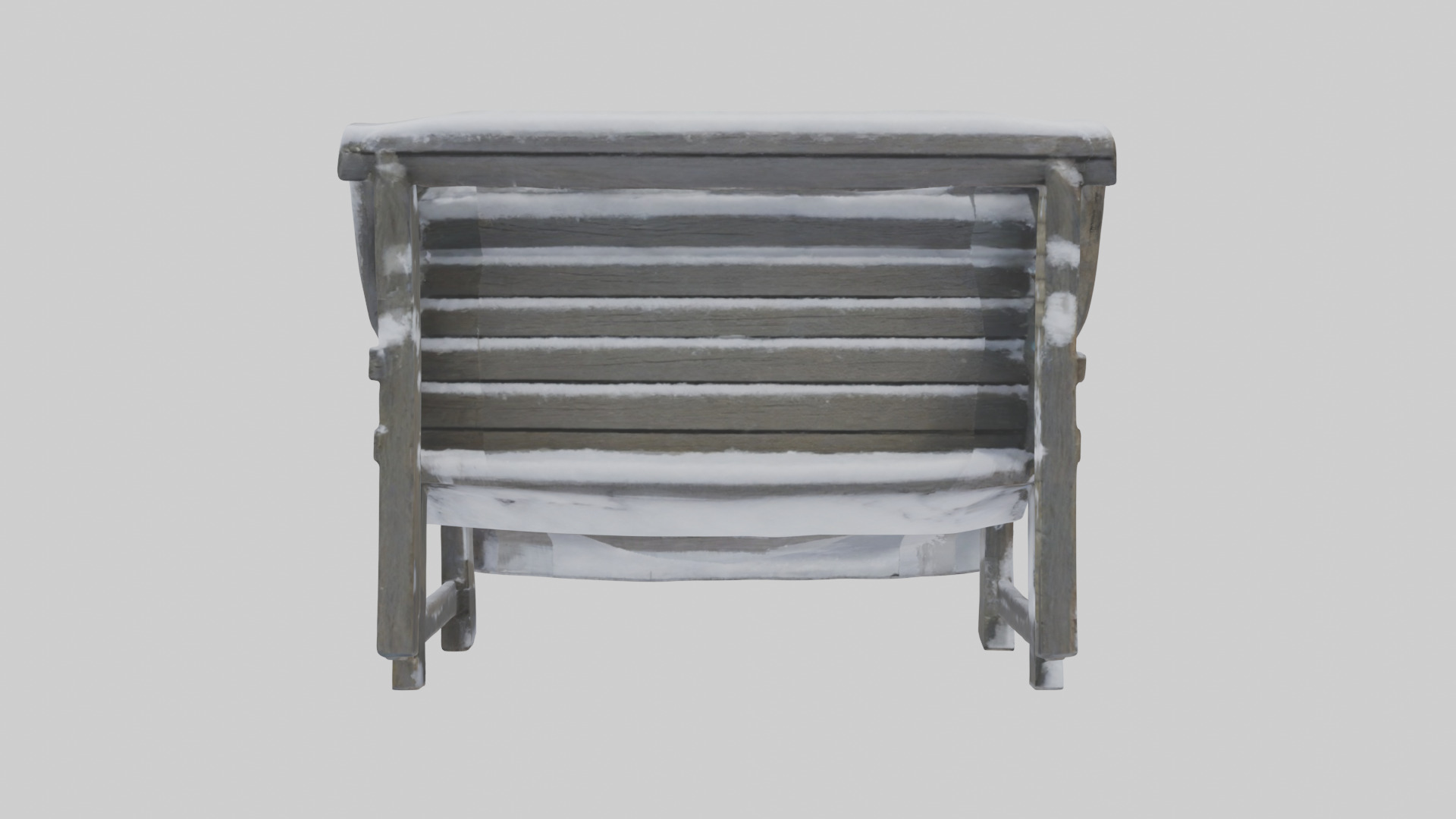 Snowcovered Bench model 3D model_13