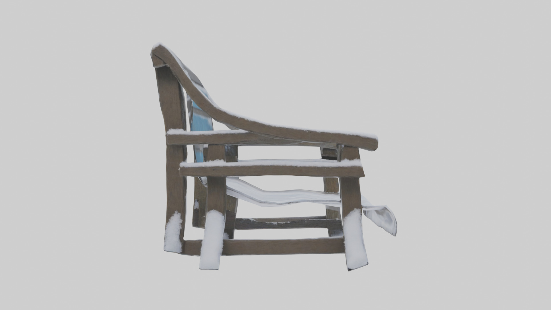 Snowcovered Bench model 3D model_9